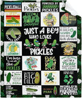 Pickle Flannel Fleece Blanket Throw Couch Microfiber Soft Cozy Lightweight Luxury Bed Blanket 40"x30"for Pet