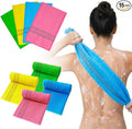 4 Pcs Korean Exfoliating Washcloth with 4 Pcs Korean Exfoliating Mitt, Gentle Exfoliating Korean Scrubber, Large Korean Washcloth Exfoliating, Colorful Korean Body Scrubber for Cleaning Skin