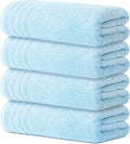 Avalon Towels Bath Towels Set of 4, Size 30 x 60 Inches, Highly Soft and Absorbent, Quick Drying, Lightweight, Perfect for Daily Use