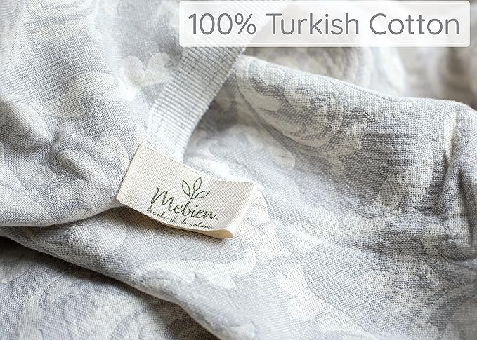 Premium Turkish Beach Towel (35”x 67”) – Lightweight, Quick Dry Beach Towel, Sand-Free, 100% Cotton – Ren Grey Color