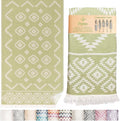 Turkish Towels Beach Towels Oversized (35”x67”) Beach Towels for Adults Quick Dry and Sand Free Beach Towel Beach Blanket 100% Cotton Turkish Towel - Soft Green