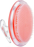 Dylonic Exfoliating Brush for Ingrown Hair and Razor Bump Prevention - Gentle Pre-Shave Exfoliator for Silky Smooth Skin on Face, Legs, Bikini Line - Orange, 4x3-Inch