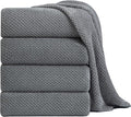 Extra Large Bath Towel Sheet Set 35x70 Inches - Oversized Highly Absorbent Towels Set,Jumbo Microfiber - Quick Dry, Lightweight,Super Soft for Bathroom,Hotel,SPA,Pack of 4 (Gray)
