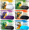Heated Eye Steam Mask Dry Eyes Self Warm Compress Dark Circles Puffiness Set of Scent (Lavender, Chamomile, Green Tea, Mint, Mandarin Basilic, Unscented) Pack of Masks for Women