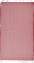 Beach Towel | Cotton Beach Towels, Easy to Carry, Sand Free, Highly Absorbent, Quick Dry, Turkish Towels for Travel Camping Bath Sauna Beach Gym Pool Yoga SPA by Lahammam, Akasya, Red
