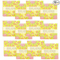 Greenwich Bay Mini Botanical Soap Bars – 12 Pack 1.9 oz Each – Individually Wrapped Guest Soaps for Airbnb, Spa, Travel, Bath – Travel Size Bar Soap Set, Lemon Verbena