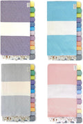 Turkish Beach Towels Oversized Clearance XL 40x71- Sand Free Beach Towel- 100% Cotton Soft Quick Dry Towel- Extra Large Travel and Pool Towels for Adults- Cloud Sandproof