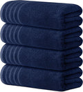 Avalon Towels Bath Towels Set of 4, Size 30 x 60 Inches, Highly Soft and Absorbent, Quick Drying, Lightweight, Perfect for Daily Use