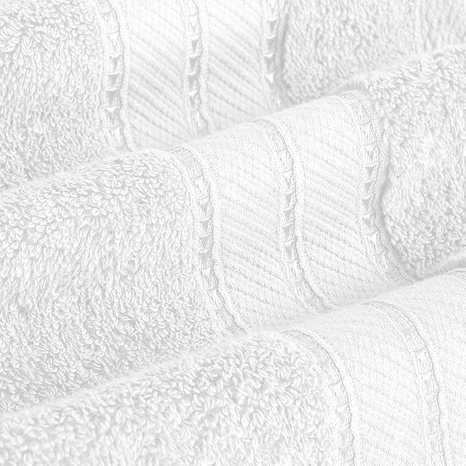 Modern Threads 4-Pack SpunLoft Bath Sheet White 35x66
