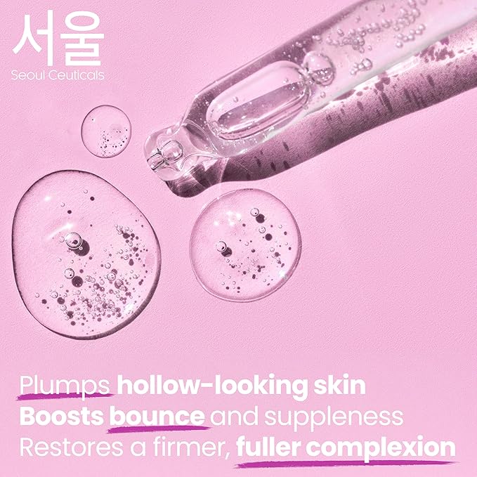 SeoulCeuticals Volufiline Serum + Snail Mucin - Extra Large 30ml 100% Sederma Volifiline Korean Skincare - Volufine Plumping Skin Care for Face 1oz