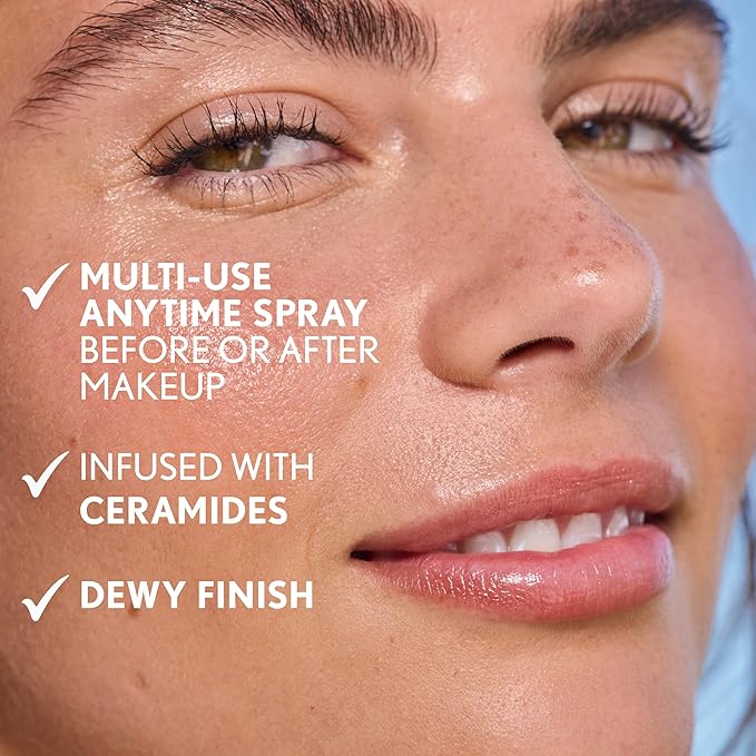 COVERGIRL Clean Fresh Nourishing Milk Spray - 100, Plumping, Moisturizing Face Mist, Dewy Finish, Vegan Formula