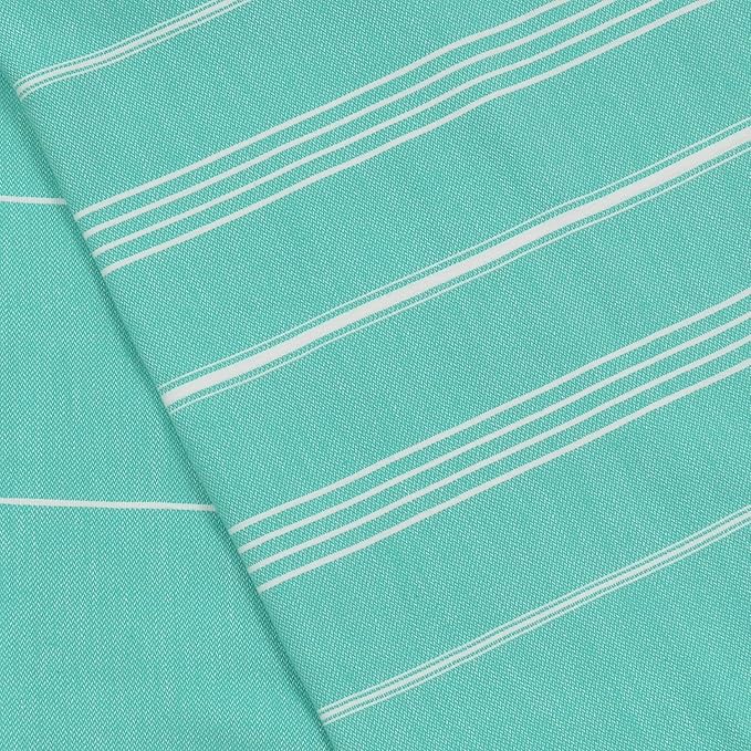 Bersuse Towels Anatolia XL Beach Blanket Throw Blanket Turkish Towel 100% Cotton Extra-Large Quick-Dry Lightweight Premium Peshtemal Towel - 61x82 Inches, Mint Green (Set of 6)