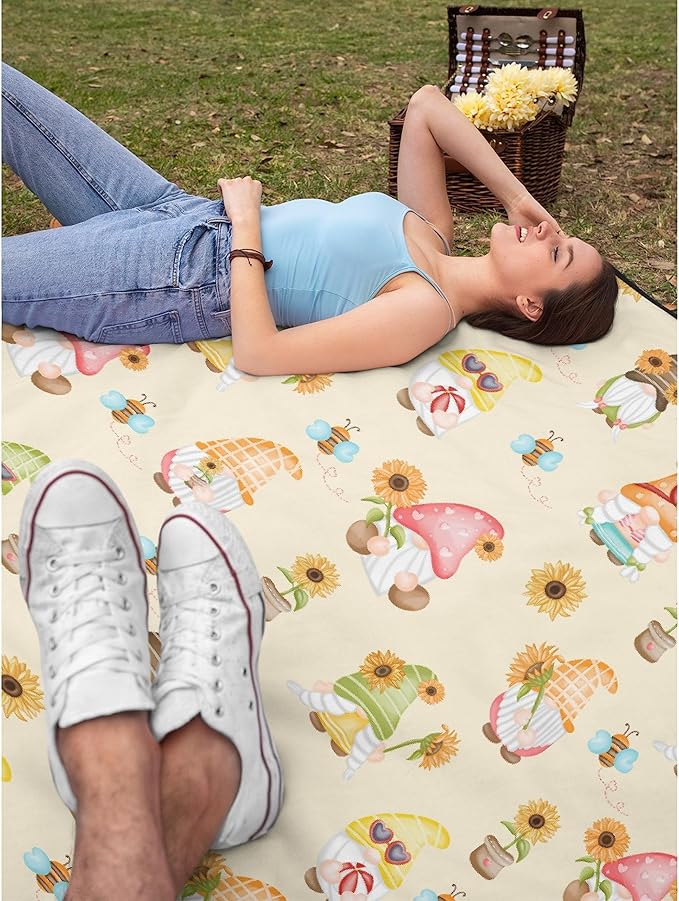 Cute Sunflower Flannel Fleece Blanket Throw Couch Microfiber Soft Cozy Lightweight Luxury Bed Blanket 120"x90"for Family