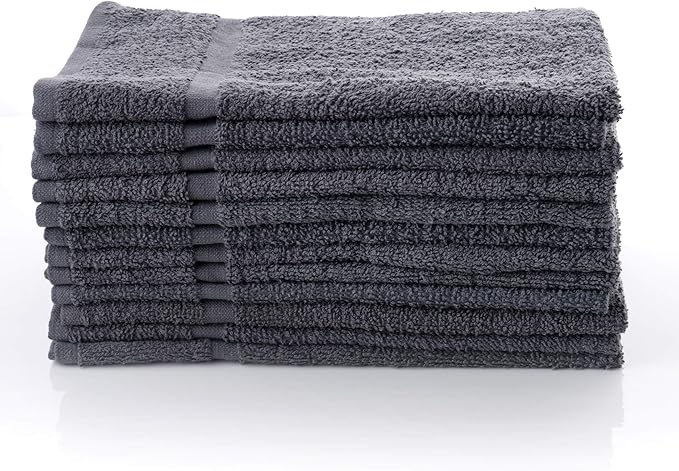 SIMPLI-MAGIC Towels, Hand, Gray 12 Count