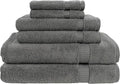 MyPillow My Towel 6 Piece Set - Premium Cotton Soft Absorbent Towels, 2 Bath Towels, 2 Hand Towels, 2 Wash Cloths [6 Piece Set, Gray]