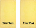 Personalize Your Towels with Custom Embroidery: Names, Monograms, and Initials. Perfect for Bathroom, Spa, Gym, Shower, Kids, Adults, Pool, Travel, Gifts, 2-Piece Bath Towels Set - Yellow