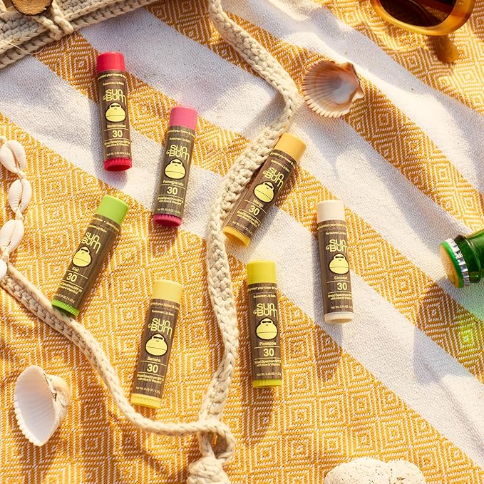 Sun Bum SPF 30 Sunscreen Coconut Lip Balm - Moisturizing Aloe Vera and Vitamin E - Vegan and Cruelty Free - Broad Spectrum UVA/UVB Lip Protection - 0.15 oz Stick