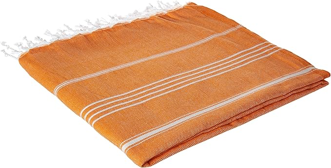 Cacala Lightweight and Thin Turkish Beach Towel 100% Cotton Sand-Free and Quick-Drying Goodness Perfect as an Extra Large Travel Towel, Beach Accessory, or Gift for Beach Lovers, 37 x 70