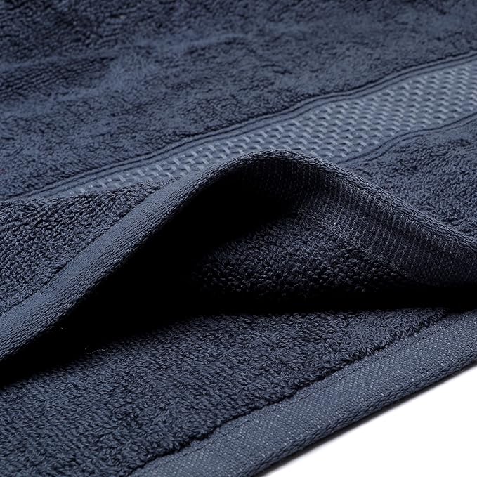 Cotton Bath Towels Set, 2-Piece Set(27x55 Inches) Super Absorbent Quick Drying, Soft,Suitable for Bathroom, spas, Gyms,Gift (Dark Grey)