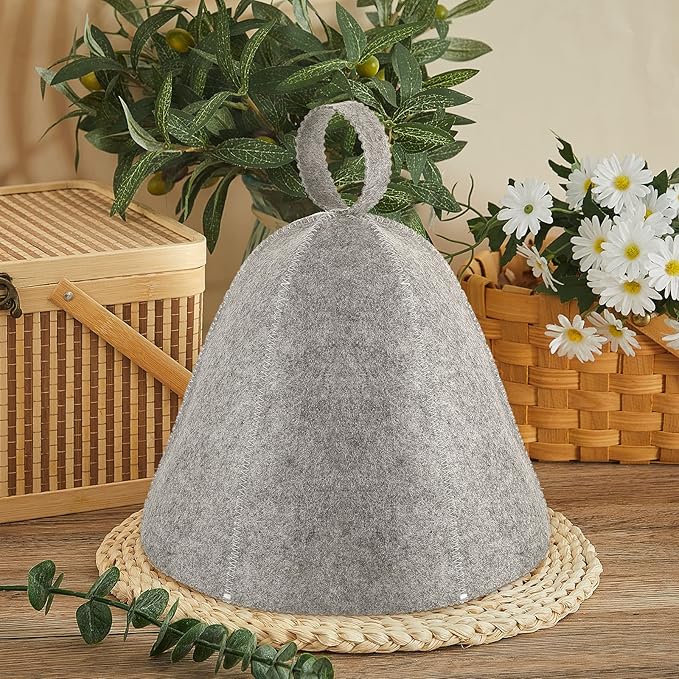 JaGely Sauna Hat for Men Women Sauna Hat Vaporarium Cap Russian Banya Cap for Bath House Accessories