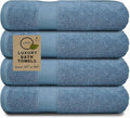 Softolle Luxury Bath Towels Set of 4 (27” x 54”) | Towels for Bathroom | Super Soft | Highly Absorbent Towels for Home, Spa, Gym (Slate Blue)