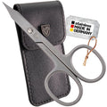 3 Swords Germany - brand quality STAINLESS STEEL INOX CURVED COMBINED CUTICLE & NAIL SCISSORS (1 PIECE) with case for manicure pedicure - nail care by 3 Swords - Made in Germany