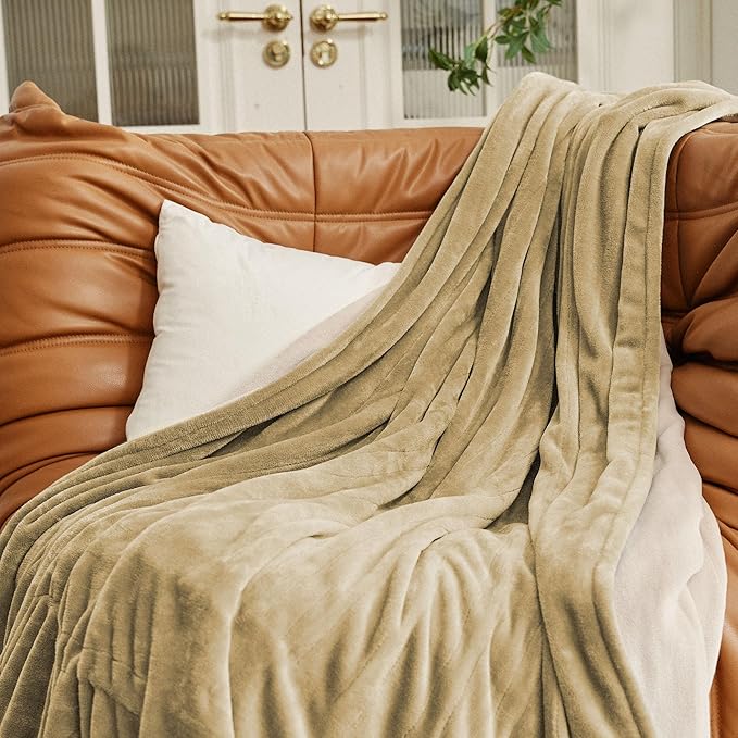 JET'S HOME Heated Blanket Full 72"x84" - ETL&FCC Certified Flannel Electric Blanket Machine Washable Heating Throw with 4 Heating Levels 10 Hours Auto-Off Overheating Protection (Camel)
