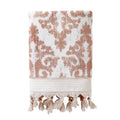 SKL Home Mirage Fringe 100% Turkish Cotton Bath Towel, Blush