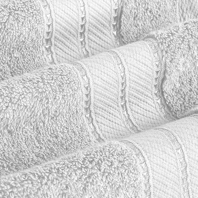 Modern Threads 4-Pack SpunLoft Bath Sheet Grey 35x66