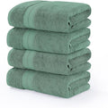 Modern Threads 4-Pack SpunLoft Bath Sheet White 35x70