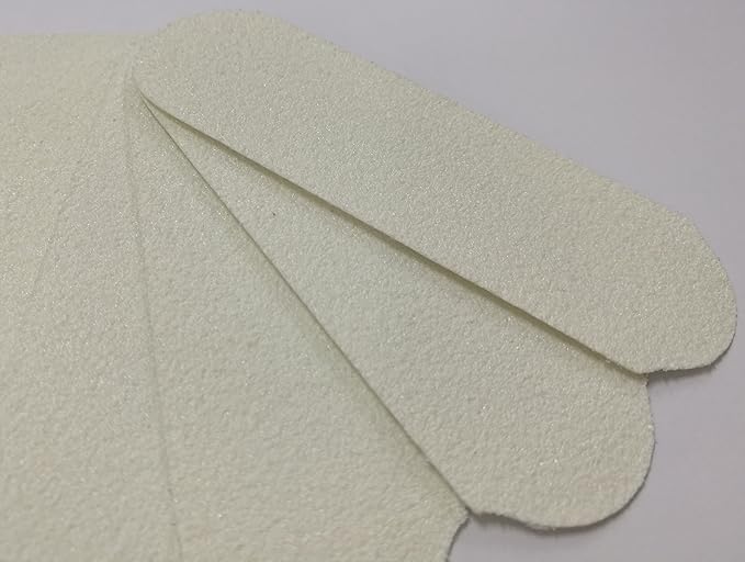 80 GRIT Stainless Steel Pedicure File Refill Pads, 60 Count (80 GRIT White)