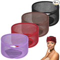 CIATBYYJ 4Pcs Mesh Hair Wraps, Thicker Soft Head Wraps for Black Women, Adjustable Stretchable Wrap Cap for Women Long Short Hair, Non-slip Washable Mesh Hairs Wrap for Makeup Washing Sleeping Spa