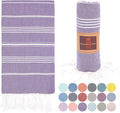Turkish Beach Towel | 100% Cotton, Prewashed, 38 x 70 Inches | Quick Dry, Sand Free, Lightweight | Large Bath Towel for Beach, Pool, Bathroom, SPA, Gym, Yoga and Beach Blanket (Medium Purple)