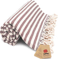 Bazaar Anatolia Turkish Beach Towel – 100% Cotton, Quick Dry, Sand Free Towel for Bathroom, Travel, Camping – Oversized 71x39 Inches – Arpa Maroon