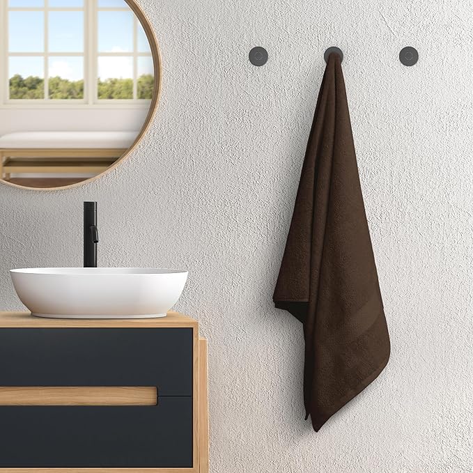 Avalon Towels Brown Bath Towels Set of 4 pcs (27x54 inches), 100% Cotton Towel Absorbent and Quick Dry Brown Towels for Bathroom, Super Soft and Perfect for Daily Use