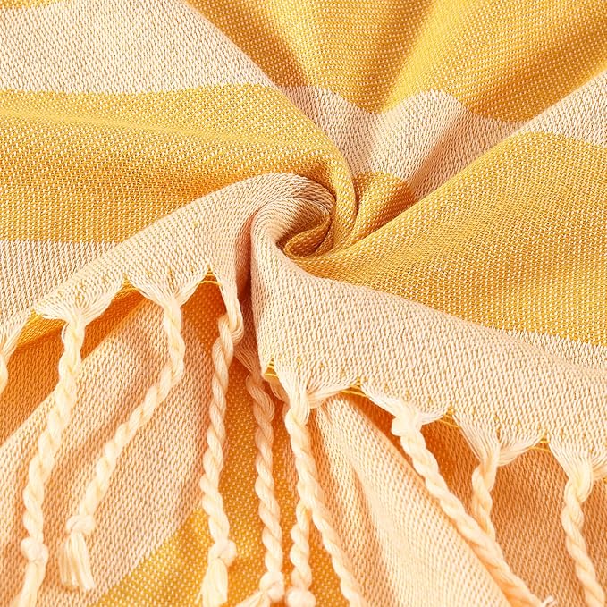 Genovega 6 Packs Oversized Turkish Beach Bath Towel Set Bulk 74"x38" Extra Large Sand Free Quick Dry Swim Camping Pool Clearance Towels Travel Blanket Adult Essentials