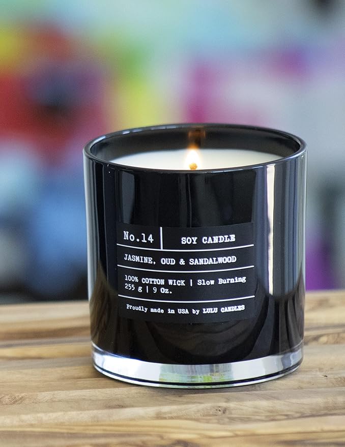 Lulu Candles | Oatmeal Lavender | Luxury Scented Soy Jar Candle | Hand Poured in The USA | Highly Scented & Long Lasting (9 Oz.)