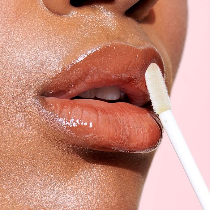 e.l.f. Lip Lacquer, Hydrating Lip Gloss, Non-Sticky Ultra-Shine with Vitamin A & E, Vegan & Cruelty-Free, Clear