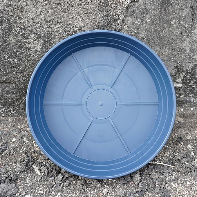 LWALRS Plant Saucer 14 Inch 2 Pack 6 8 10 12 14 16 18 20 25, Plastic Plant Trays for Pots，Extra-Deep Plant Water Dray Tray, Bird Bath Bowl, Heavy Flower Plant Saucers Indoors and Outdoor No Holes