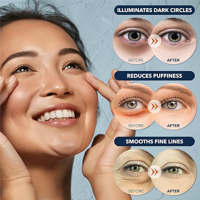Purederm Deluxe Collagen Eye Mask Collagen Pads For Women 4 Pack Of 30 Sheets/Natural Eye Patches With Anti-aging and Wrinkle Care Properties/Help Reduce Dark Circles and Puffiness