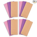 ARCH&M Exfoliating Washcloth 12 Pack Back Scrubber for Shower Towel Body Scrubber Microabrasion Sponge Japanese Bath Wash Korean Beauty Wash Cloth Loofah Exfoliating Scrubber Peach Purple Pink