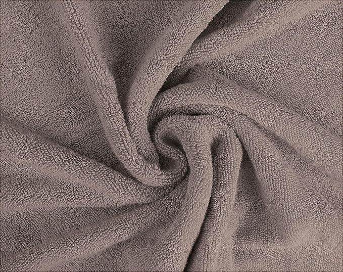 Towel and Linen Mart 4 Pieces Bath Towel Sets - Silver - 2 ply Low Twist Soft Feel Luxurious,Quick Dry, Extra Absorbent, 100% Ring Spun Cotton 600 GSM (27 x 54, Pack of 4)