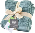 SKL Home CloudSoft Cotton Luxury 4 Pc Wash Set for Bath & Gift, Teal