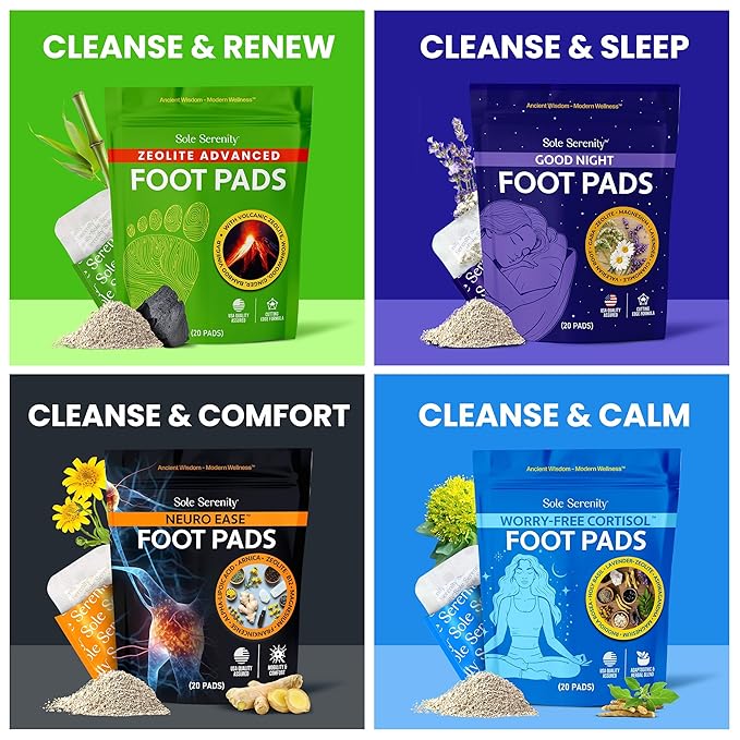 Sole Serenity Foot Pads - Zeolite (3 Pack)
