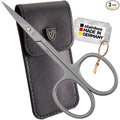 3 Swords Germany - brand quality STAINLESS STEEL INOX CURVED CUTICLE SCISSORS (1 PIECE) with case for manicure pedicure - nail care by 3 Swords - Made in Germany