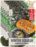 Seed Needs Winter Squash Seeds for Planting Burgess Buttercup Squashes - Non-GMO Heirloom & Untreated Vegetable Seed to Plant an Outdoor Home Grown Veggie Garden