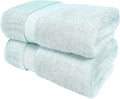 GLAMBURG 700 GSM Premium Oversized Extra Large Cotton Bath Sheet 35x70-100% Combed Cotton - Luxury Hotel & Spa Quality - Durable Ultra Soft Highly Absorbent - Sea Green