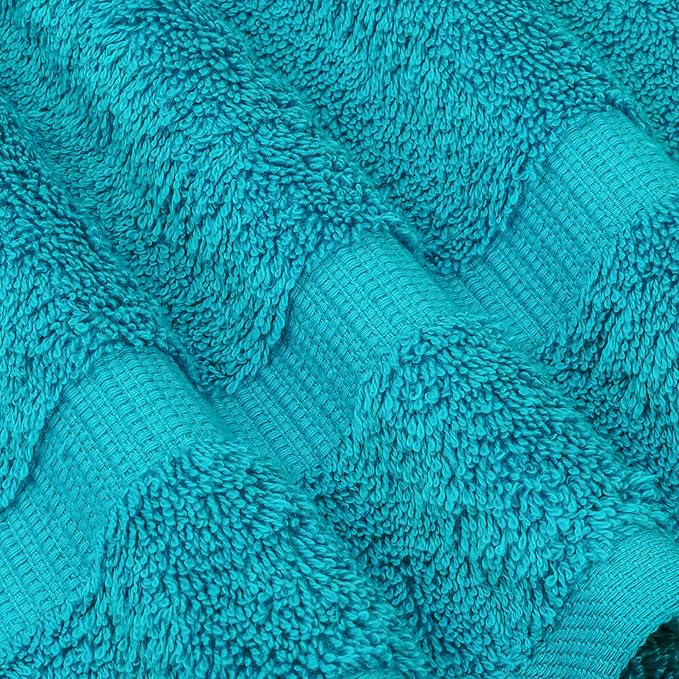 Chakir Turkish Linens |Hotel & Spa Quality 100% Cotton Premium Turkish Towels | Soft & Absorbent (12-Piece Washcloths, Aqua)