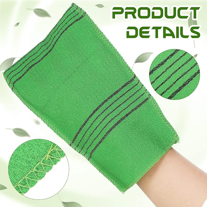 12 Pcs Exfoliating Washcloth, Korean Exfoliating Mitt Colorful Korean Exfoliating Cloth Large Size Exfoliating Body Scrubber for Removing Dry