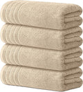 Avalon Towels Bath Towels Set of 4, Size 30 x 60 Inches, Highly Soft and Absorbent, Quick Drying, Lightweight, Perfect for Daily Use